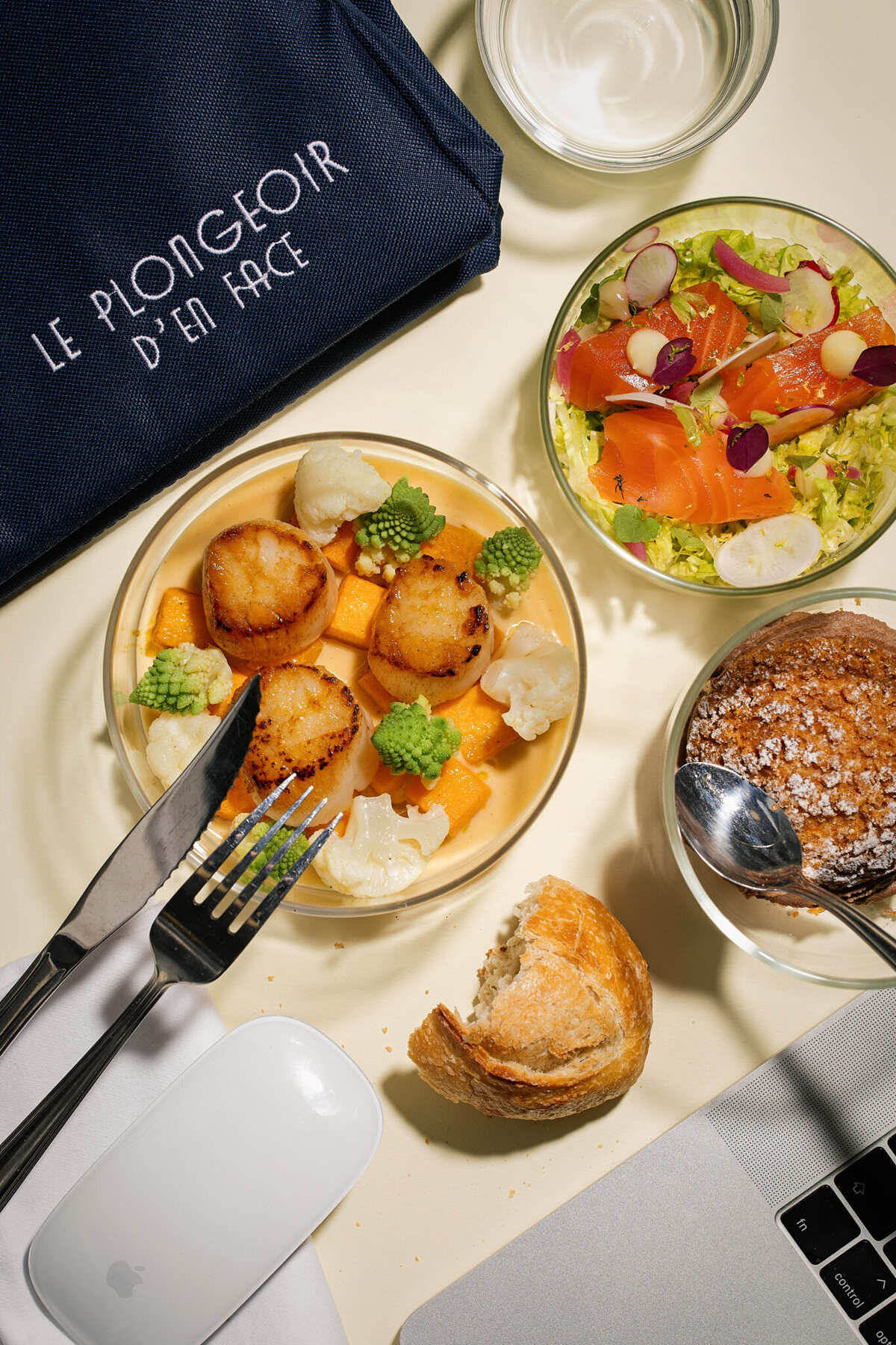 Sélection de plats préparés par les équipes Amarelle